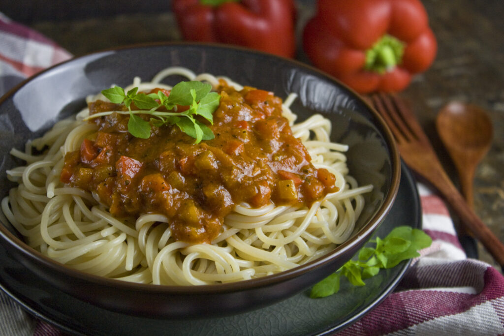 Paprika-Bolognese - Einfach und schnell!