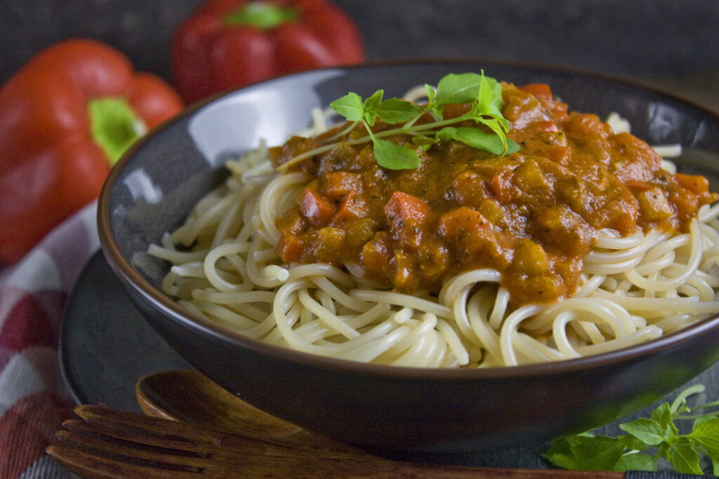 Paprika-Bolognese - Einfach und schnell!