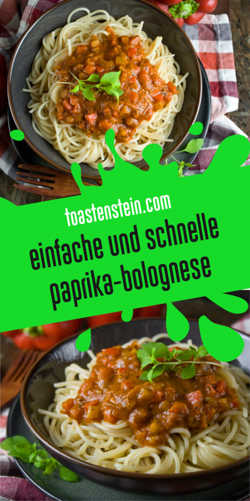 Paprika-Bolognese - Einfach und schnell!
