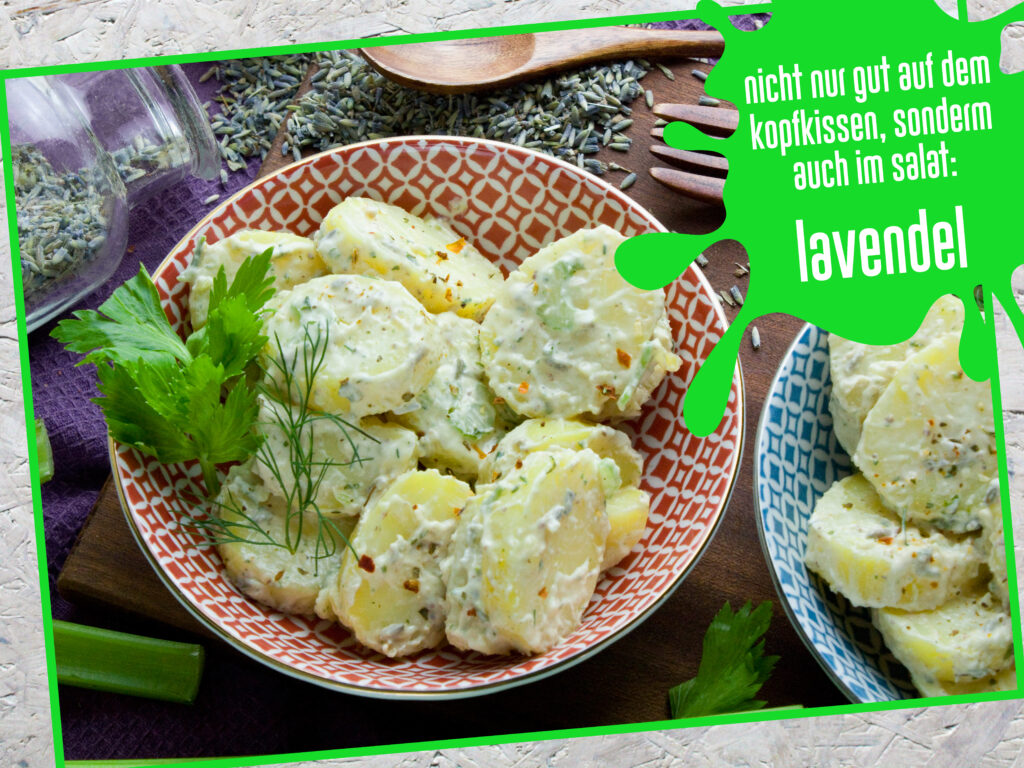 Bloggeburtstag Lavendel-Kartoffelsalat