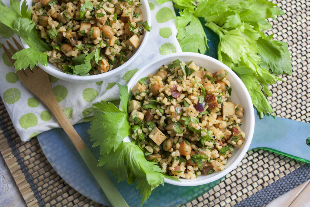 Selleriegrün-Bulgur-Salat - Zero Waste!