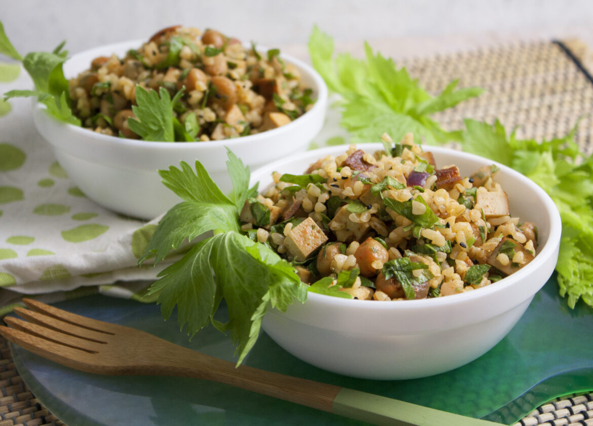 Selleriegrün-Bulgur-Salat - Zero Waste!