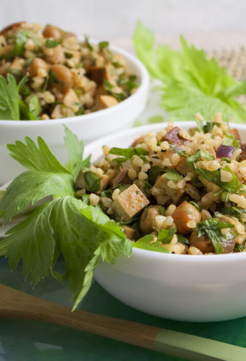 Selleriegrün-Bulgur-Salat - Zero Waste!