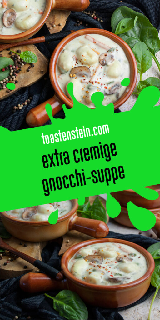 Cremige Gnocchi-Suppe mit Gemüse