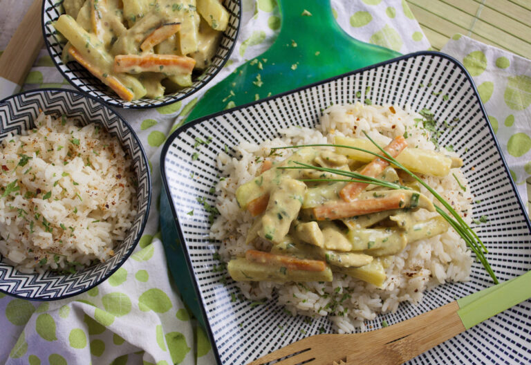 Knackige Möhren-Kohlrabi-Pfanne