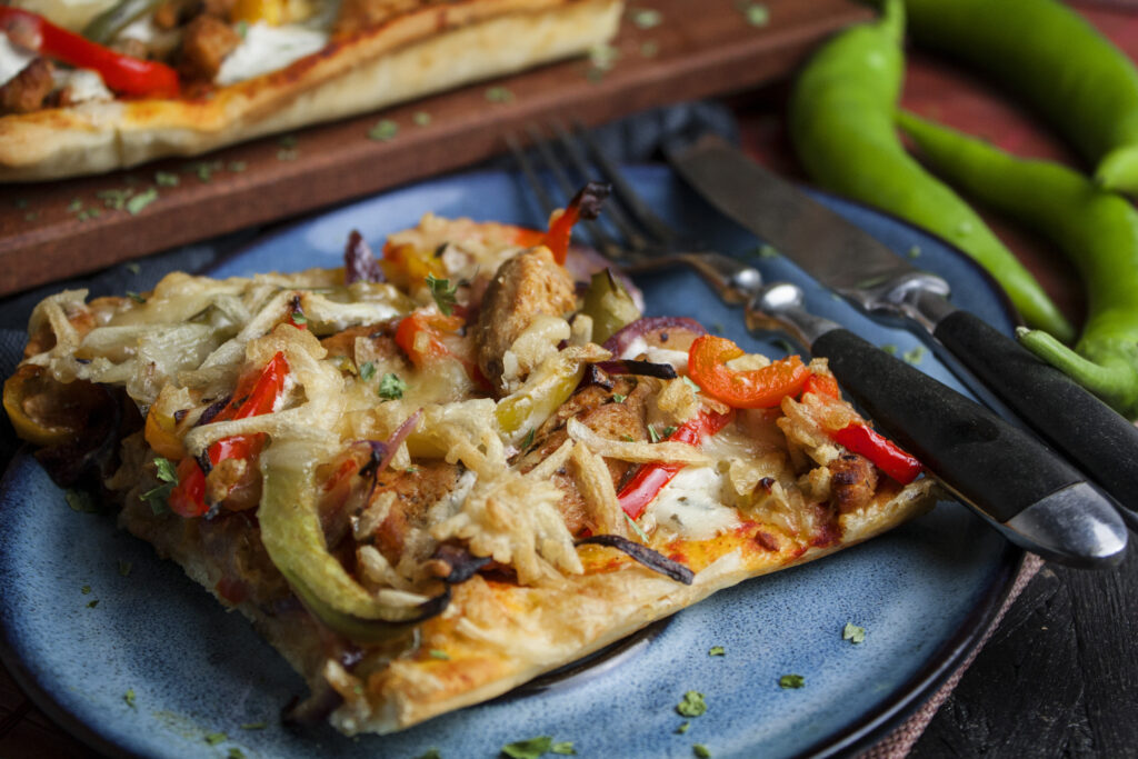 Vegane Fajita-Pizza