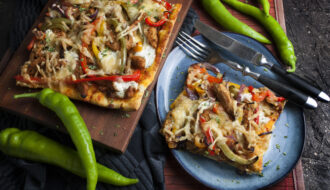 Vegane Fajita-Pizza