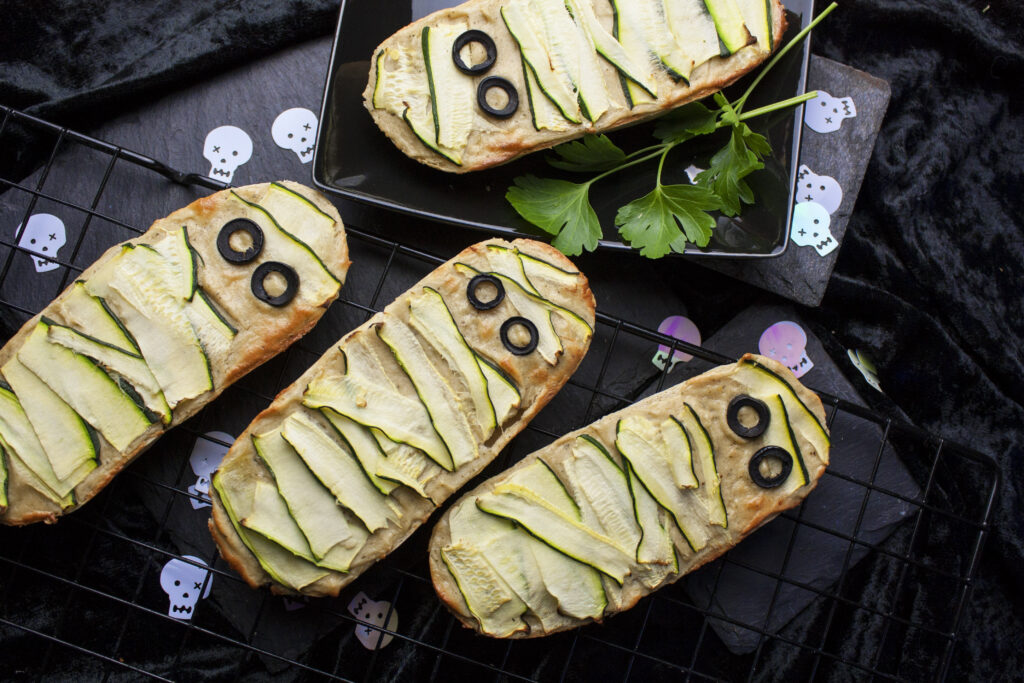 Zucchini-Mumien-Baguettes [Halloween-Edition]