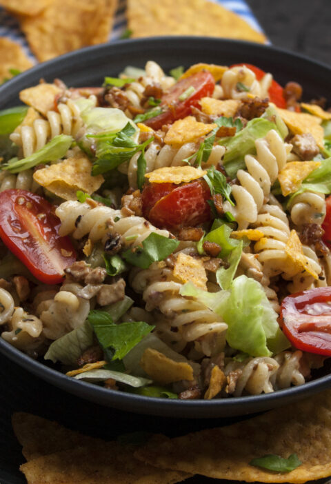 Würziger Nacho-Pasta-Salat