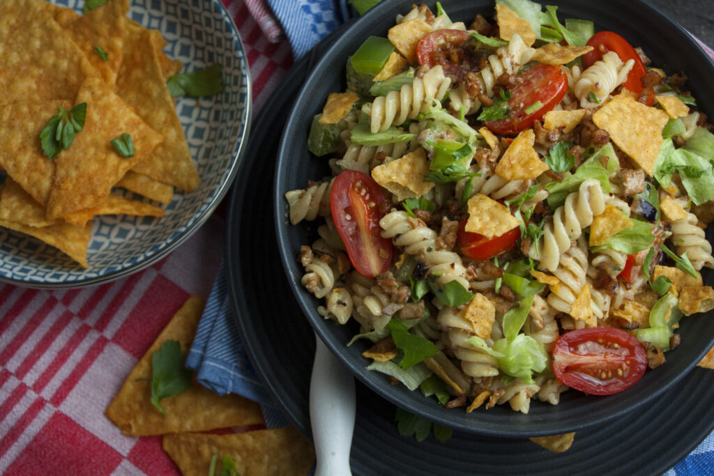 Würziger Nacho-Pasta-Salat