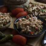 Tofu-Paprika-Salat für auf's Brot