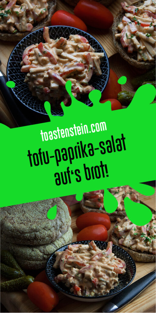Tofu-Paprika-Salat für aufs Brot