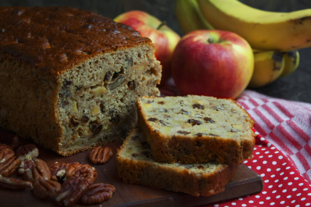 Saftiges Apfelstrudel-Bananenbrot