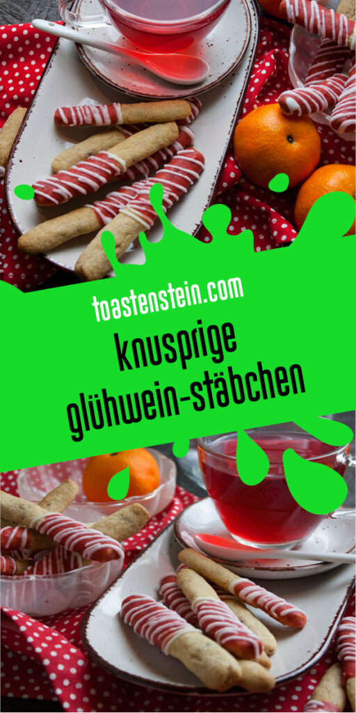 Knusprige Glühwein-Stäbchen - Weihnachtsbäckerei