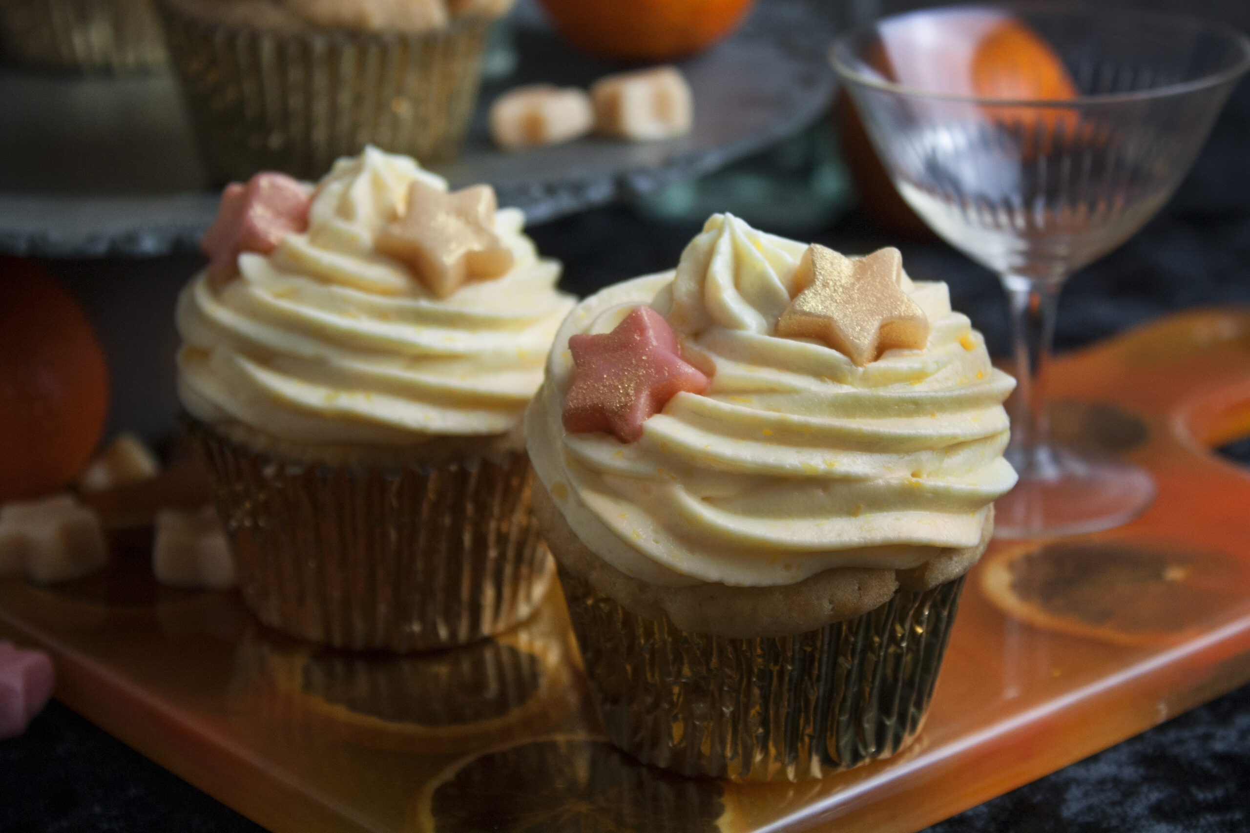 Mandarinen-Spekulatius-Cupcakes