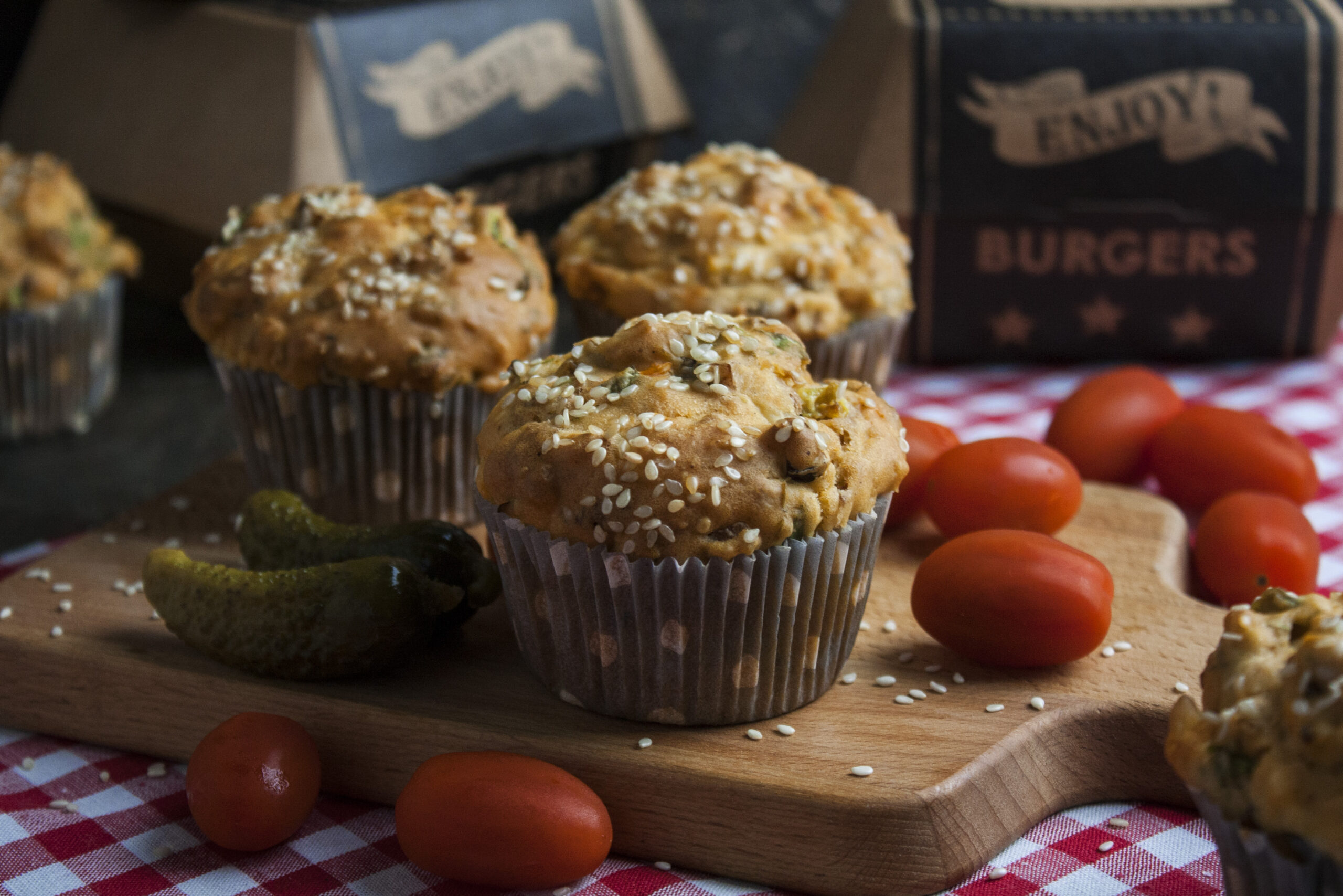 Cheeseburger-Muffins für die Lunchbox