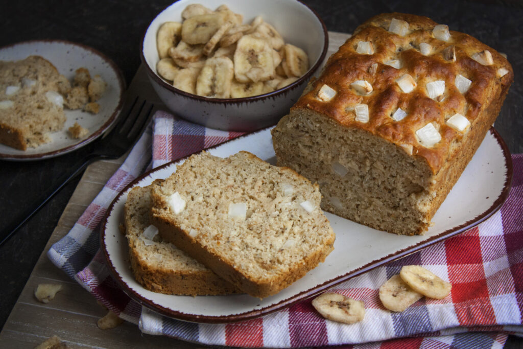 Saftiges Kokos-Bananenbrot mit Biss