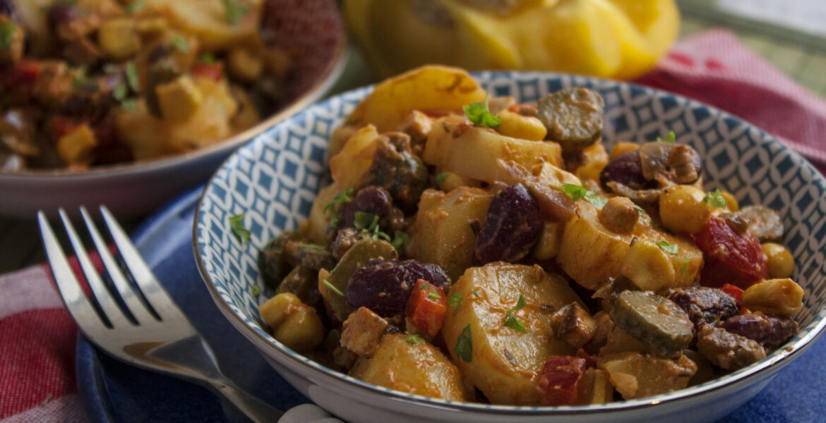 Würziger Chili-Kartoffelsalat