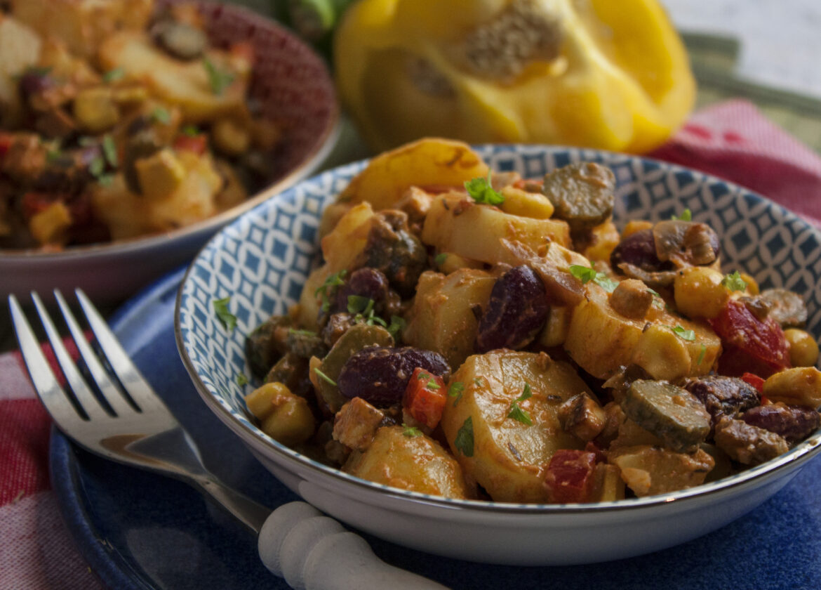 Würziger Chili-Kartoffelsalat