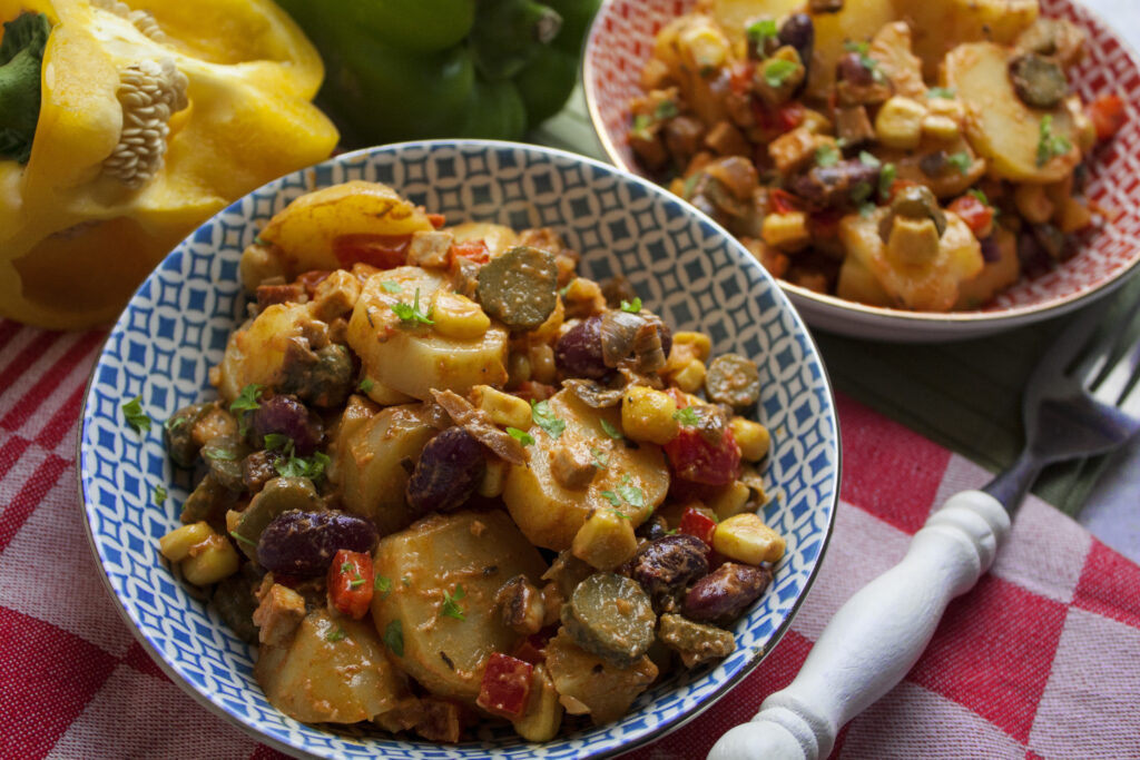 Würziger Chili-Kartoffelsalat