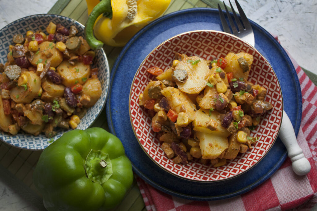 Würziger Chili-Kartoffelsalat