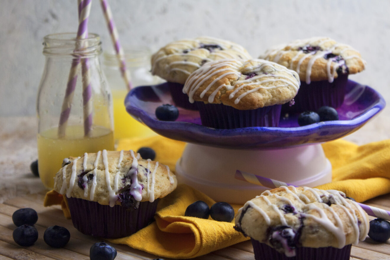 Blaubeer-Zitronen-Muffins mit Lavendel - Toastenstein.com