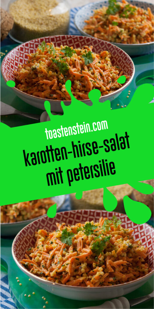 Karotten-Hirse-Salat mit Petersilie