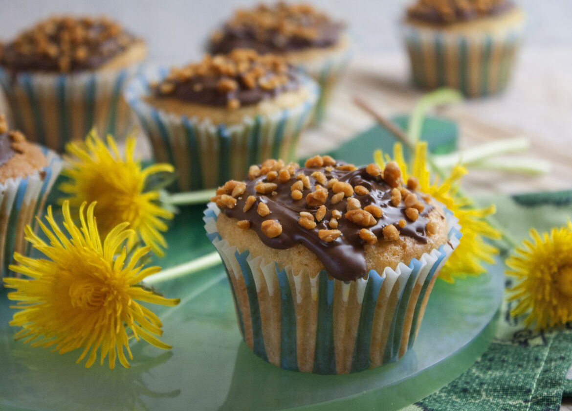 Löwenzahn-Muffins mit Orange und Zitrone