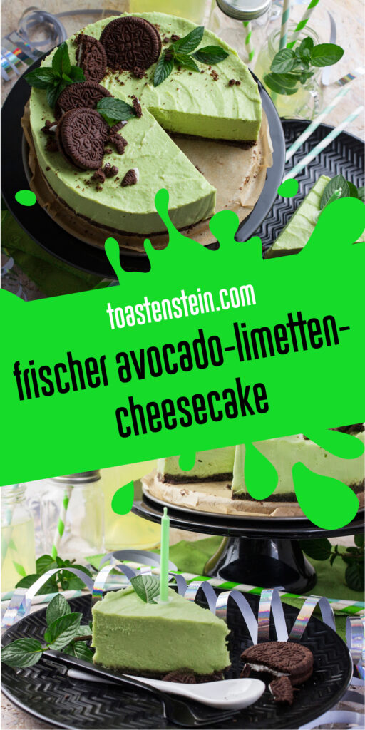 Frischer Avocado-Limetten-Cheesecake | Toastenstein