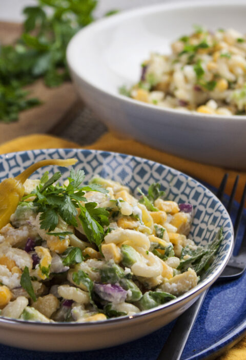 Mexikanischer Maccaroni-Mais-Salat