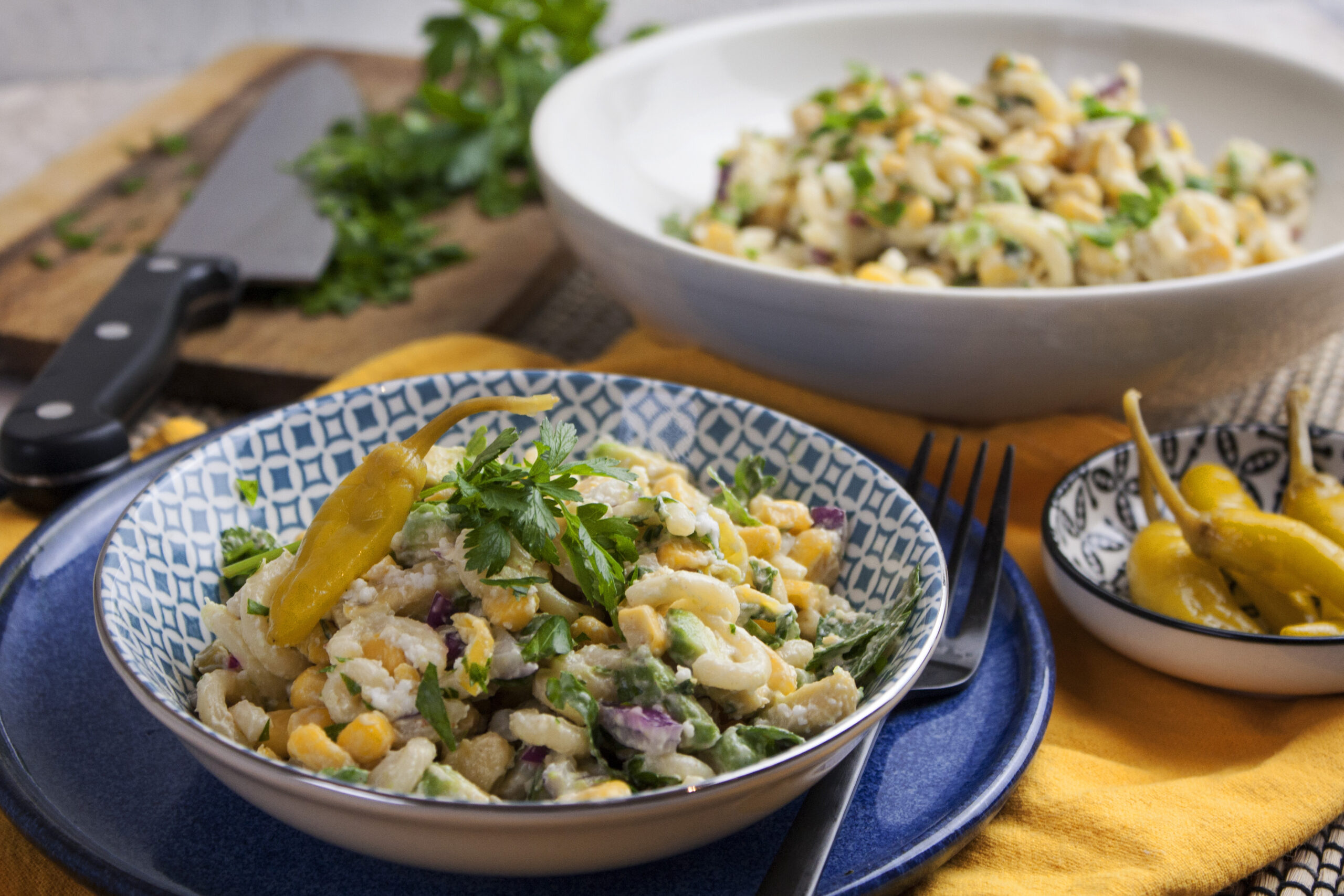 Mexikanischer Maccaroni-Mais-Salat