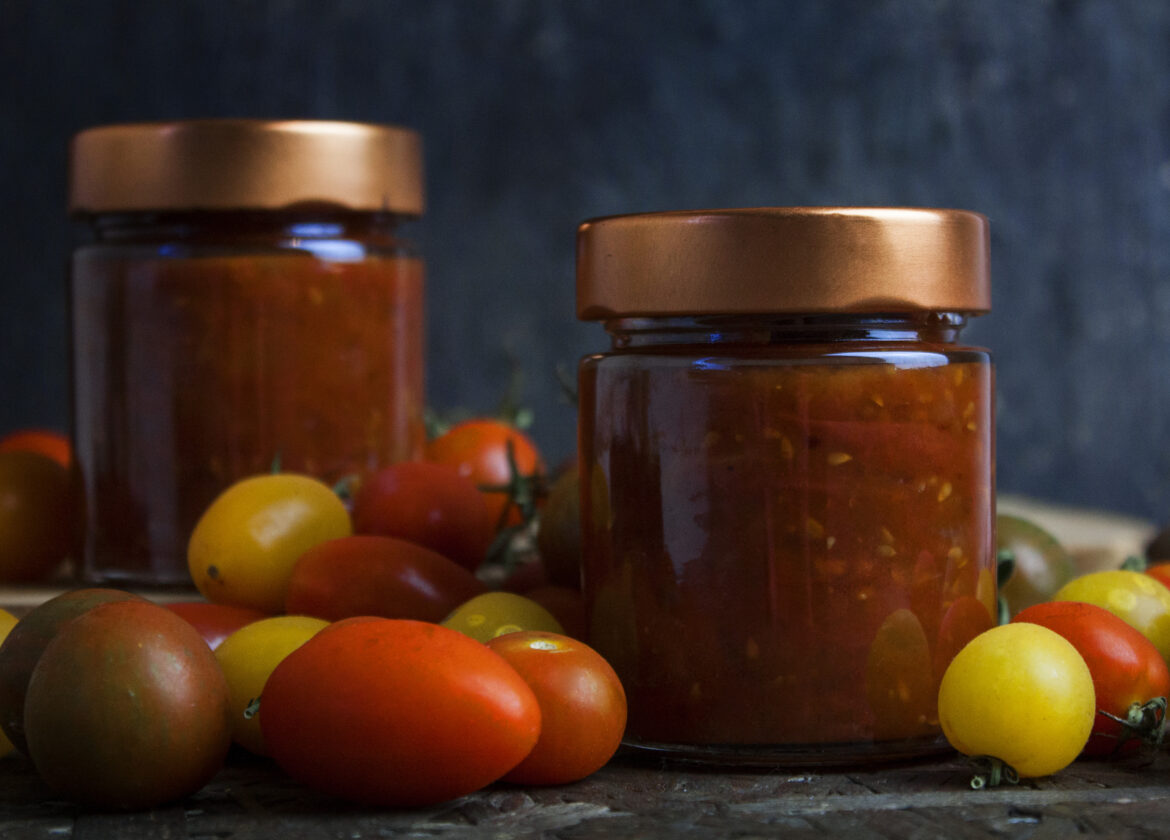 Süß und herzhafte Tomaten-Marmelade