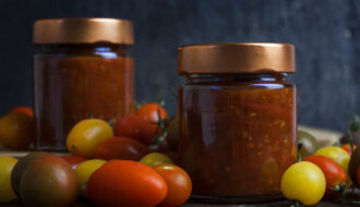 Süß und herzhafte Tomaten-Marmelade