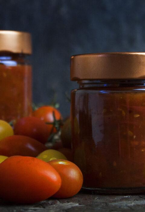 Süß und herzhafte Tomaten-Marmelade