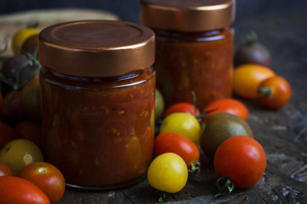 Süß und herzhafte Tomaten-Marmelade