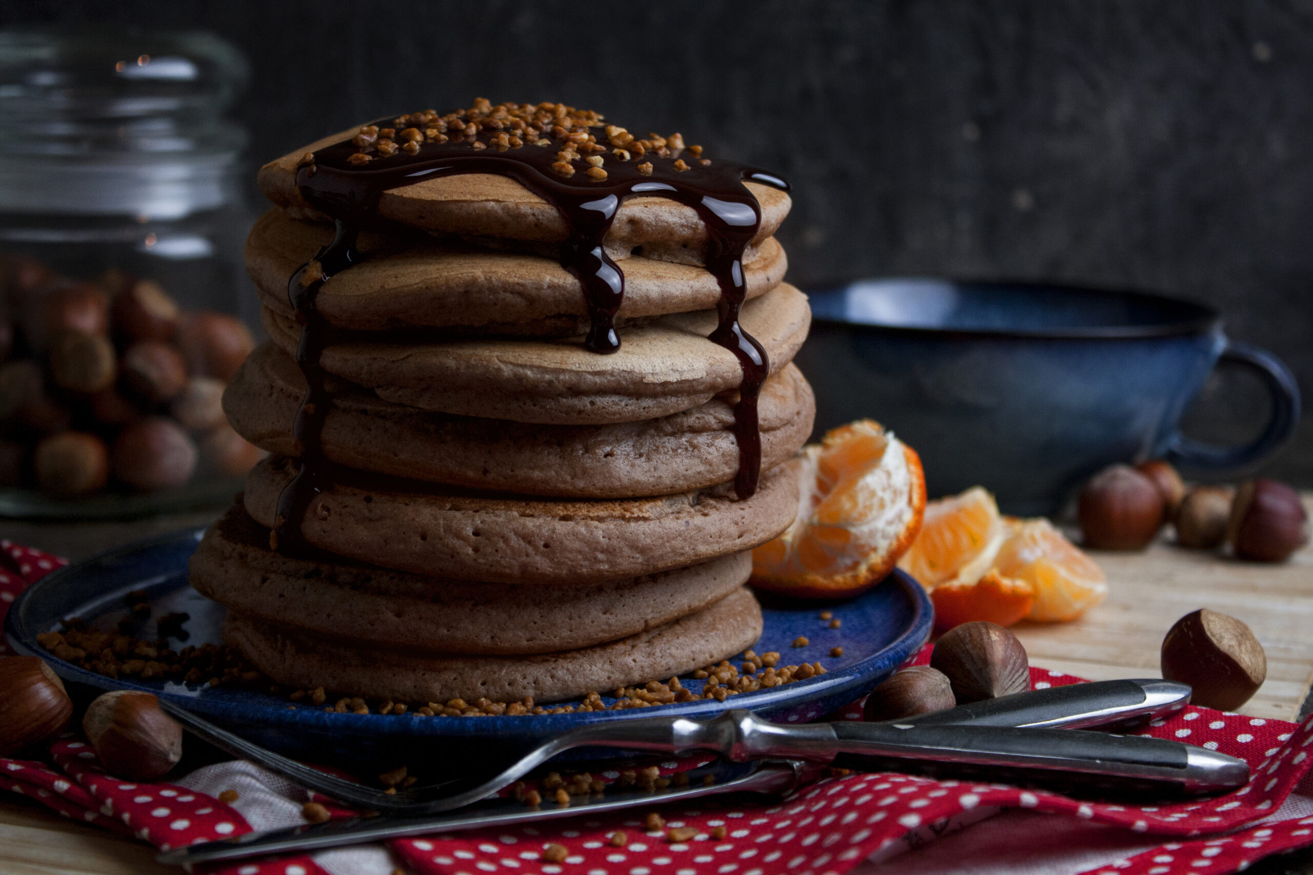 Haselnuss-Lebkuchen-Pancakes