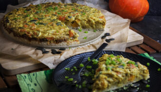 Chicorée-Kürbis-Kuchen - Winterrezept!
