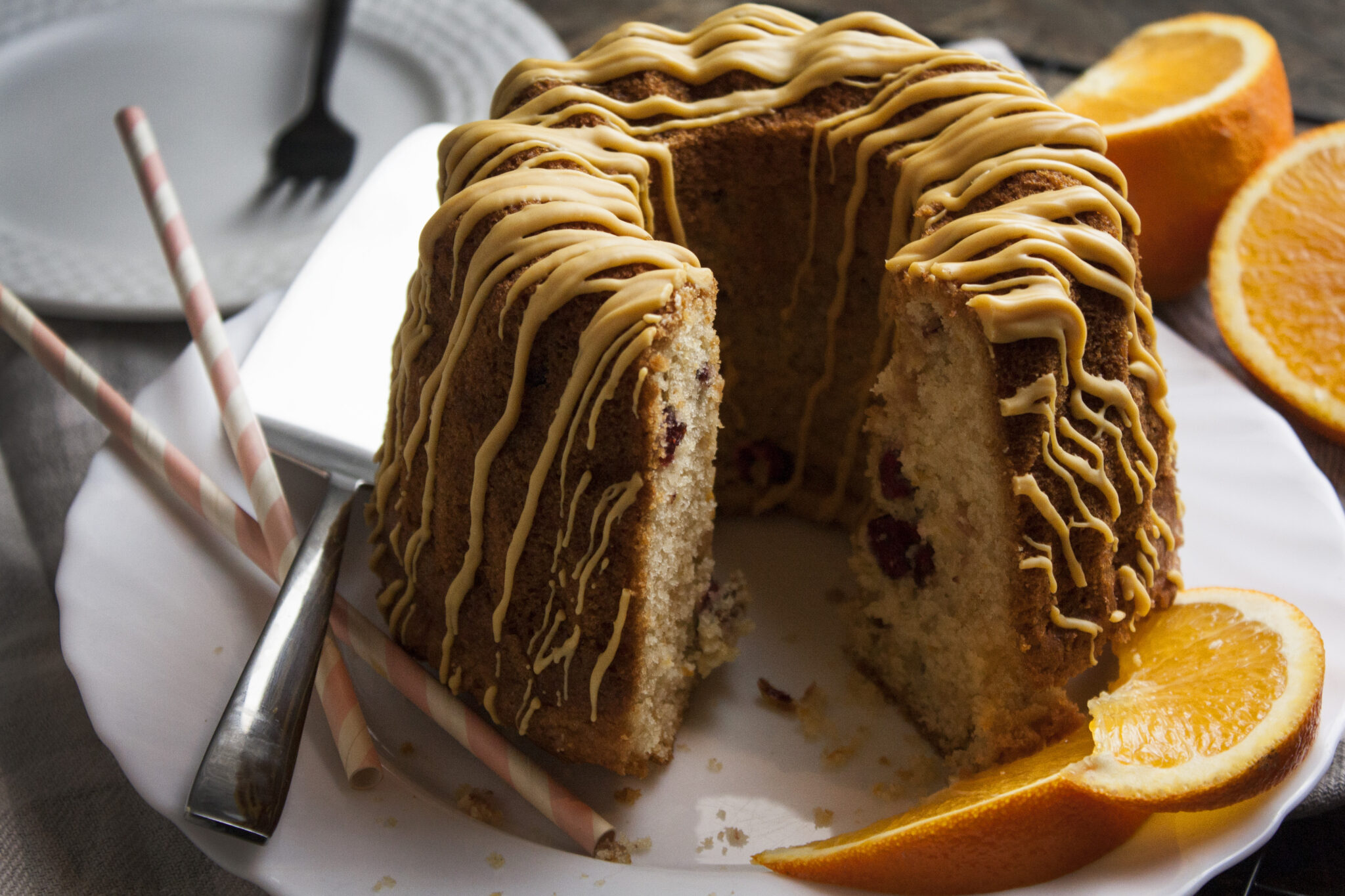 Frischer Orangen-Cranberry-Gugelhupf - Toastenstein.com