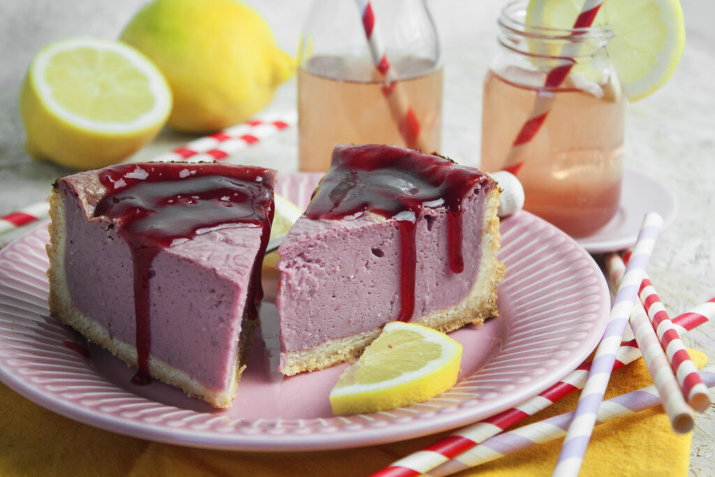 Sommerlicher Himbeer-Zitronen-Cheesecake