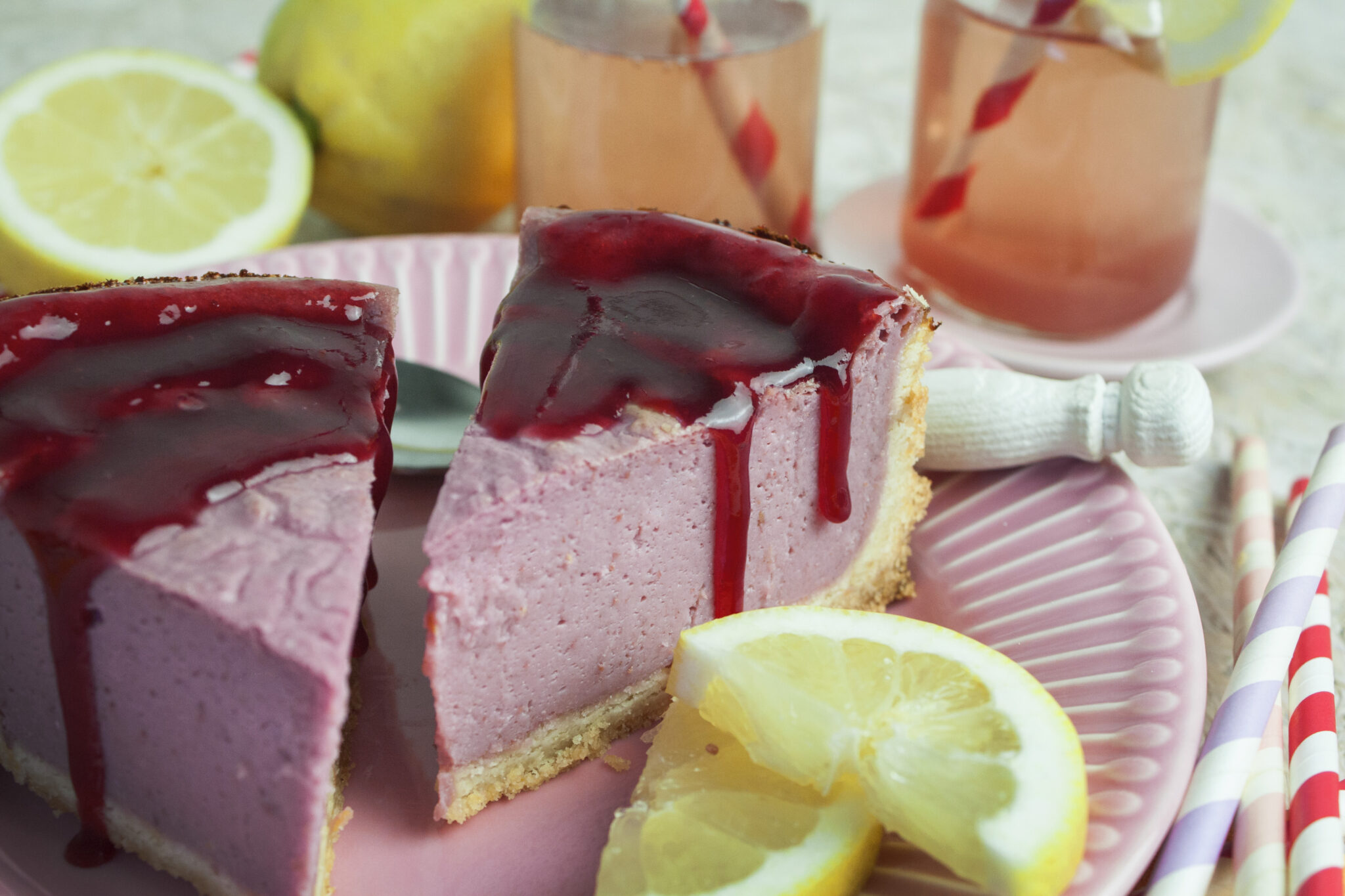 Sommerlicher Himbeer-Zitronen-Cheesecake - Toastenstein.com