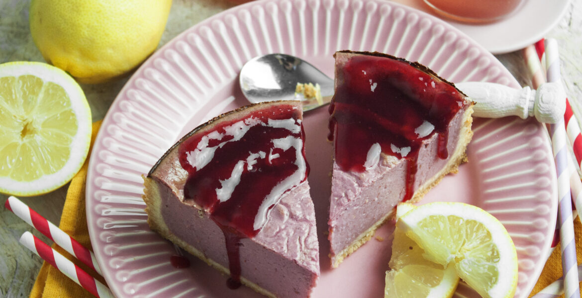 Sommerlicher Himbeer-Zitronen-Cheesecake