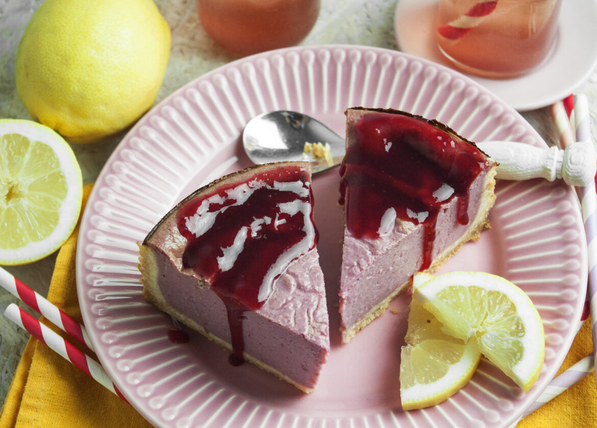 Sommerlicher Himbeer-Zitronen-Cheesecake