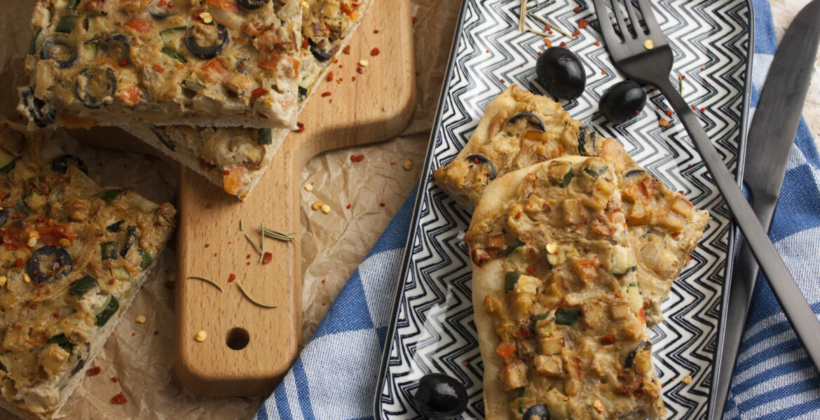 Mediterraner Zwiebel-Gemüse-Kuchen