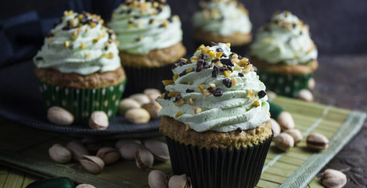 Pistazien-Cupcakes – klein, grün und ganz schön frech!