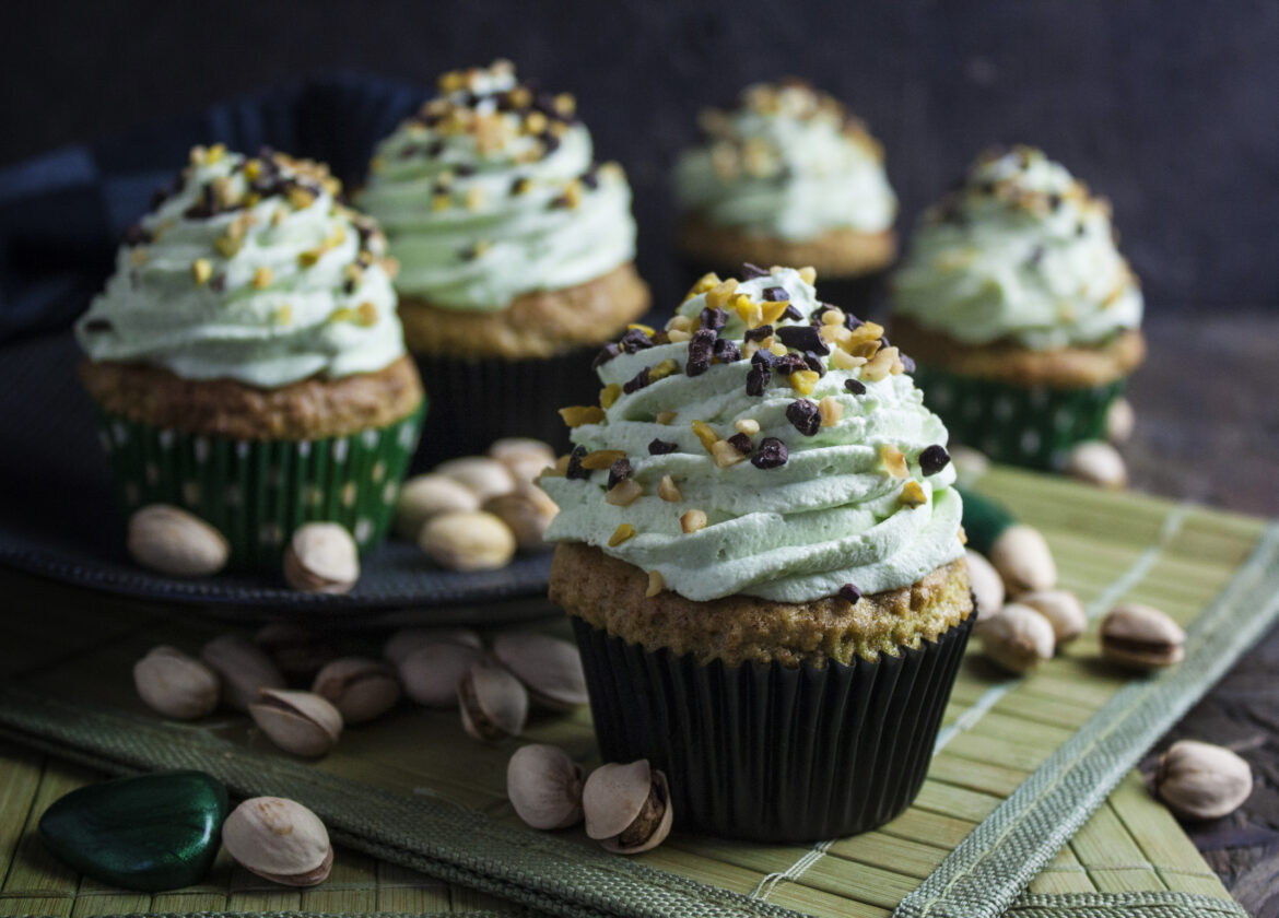 Pistazien-Cupcakes – klein, grün und ganz schön frech!