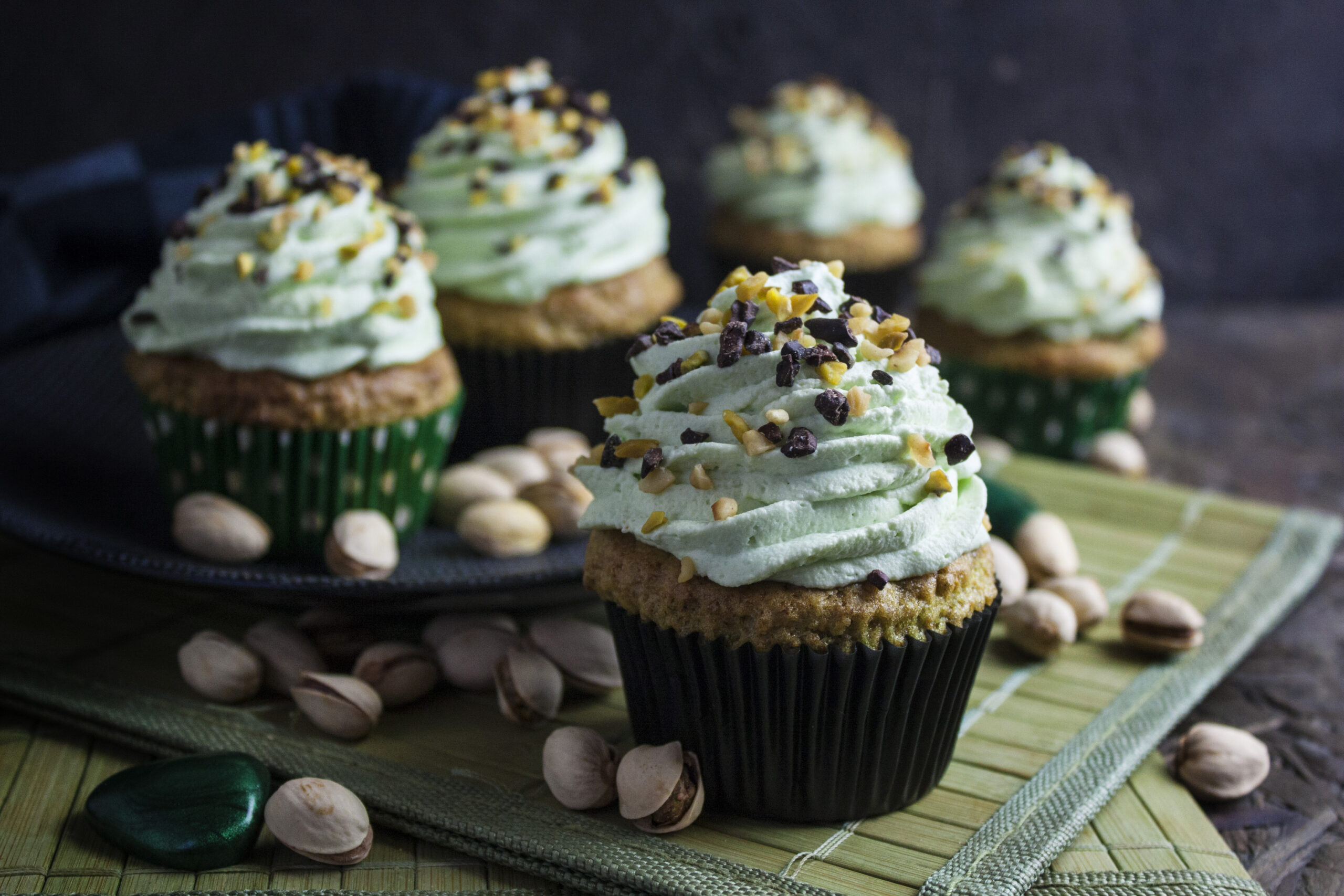 Pistazien-Cupcakes – klein, grün und ganz schön frech!